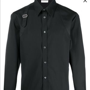 Men’s Alexander McQueen strap detail button down